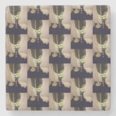 Elegantes Soiree Steinuntersetzer (Vorderseite)