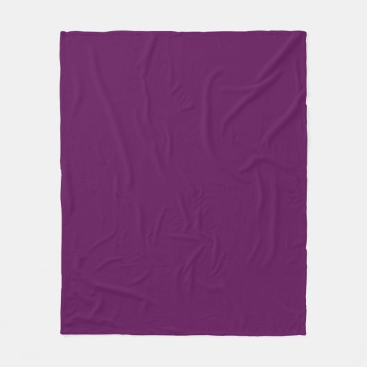 Elegantes Solid Pflaume - Fleece Blanket (Vorderseite)
