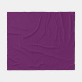 Elegantes Solid Pflaume - Fleece Blanket (Vorderseite (Horizontal))