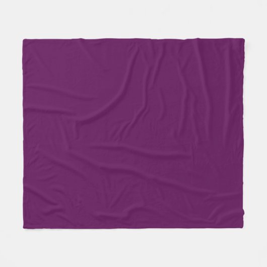 Elegantes Solid Pflaume - Fleece Blanket (Vorderseite (Horizontal))