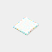 elegantes sommerliches tropisches, farbenfrohes An Post-it Klebezettel (angewinkelt)