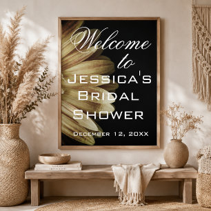 Elegantes Sonnenblumen-Brautparty Poster