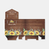 Elegantes Sonnenblumen Eukalyptus Floral Brautpart Geschenkschachtel (Ungefaltet)