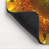Elegantes Sonnenblumen-Foto Mousepad (Ecke)