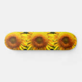Elegantes Sonnenblumen-Foto Skateboard (Horizontal)