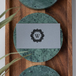 Elegantes Sonnenblumenfamilienmonogramm, Gummistempel