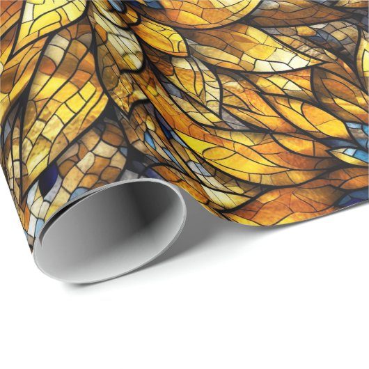 Elegantes Sonnenblumenmuster Imitat gestanztes Gla Geschenkpapier (Rolleneckpunkt)