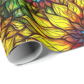 Elegantes Sonnenblumenmuster Imitat gestanztes Gla Geschenkpapier (Rolleneckpunkt)