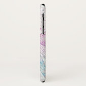 Elegantes Sonnenmond Mandala Silver Design Case-Mate iPhone Hülle (Hinten/Links)