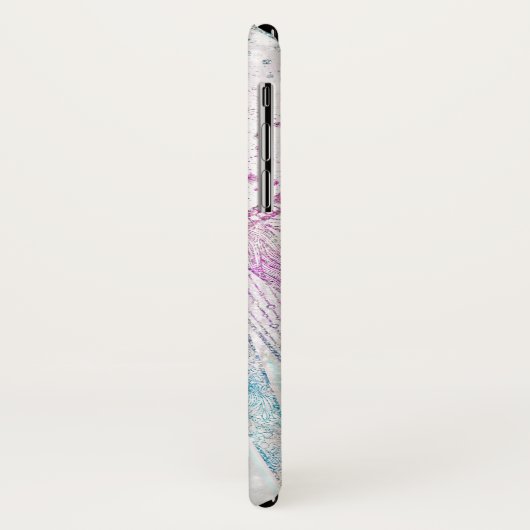 Elegantes Sonnenmond Mandala Silver Design Case-Mate iPhone Hülle (Hinten/Links)