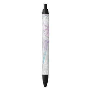 Elegantes Sonnenmond Mandala Silver Design Kugelschreiber