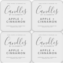 Elegantes Soy Candle Clear Product Label