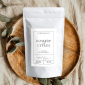 Elegantes Soy Wax Candle Modern Rectangle Label Lebensmitteletikett