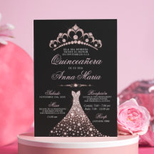 Elegantes Spanisch Quinceañera Mis Quince Pink
