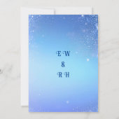 Elegantes Sparkle-Design für die anspruchsvolle Ei Einladung (Rückseite)