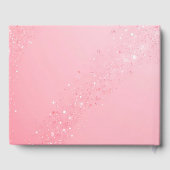 Elegantes Sparkle Design für Hochzeiten und Einlad Gästebuch (Rückseite)