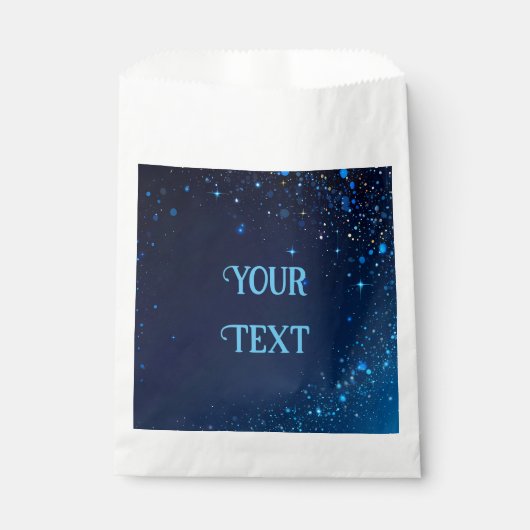 Elegantes Sparkle Design für Hochzeiten und Einlad Geschenktütchen (Vorderseite)