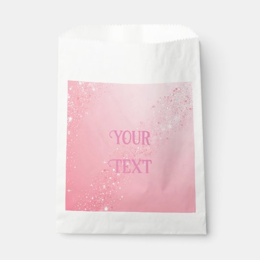 Elegantes Sparkle Design für Hochzeiten und Einlad Geschenktütchen (Vorderseite)