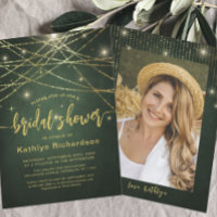 Elegantes Sparkling Gold String Lights Brautparty