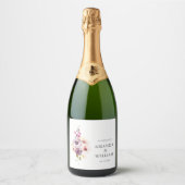 Elegantes Sparkling Weinflasche Schaumweinetikett (Vorderseite)