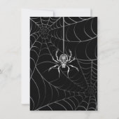 Elegantes Spider Halloween-Party Einladung (Rückseite)
