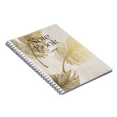 Elegantes Spiral Notebook Design Notizblock (Rechte Seite)
