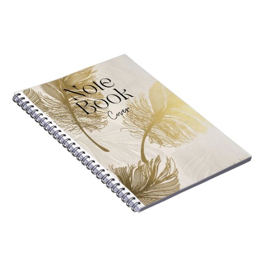 Elegantes Spiral Notebook Design Notizblock (Rechte Seite)