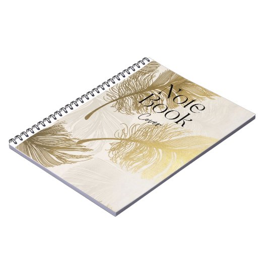 Elegantes Spiral Notebook Design Notizblock (Linke Seite)