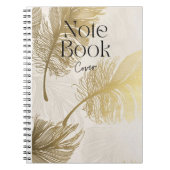Elegantes Spiral Notebook Design Notizblock (Vorderseite)