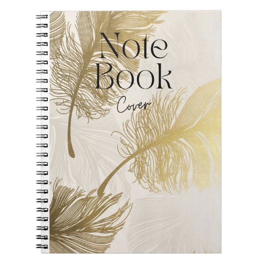 Elegantes Spiral Notebook Design Notizblock (Vorderseite)