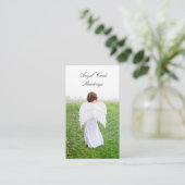 Elegantes spirituelles Engel-Kartenlesen Visitenkarte (Stehend Vorderseite)