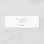 Elegantes spirituelles Gaming Angel Card Reading Mini Visitenkarte (Rückseite)