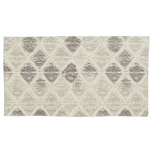 Elegantes, spitz Inspiriert geometrisches Muster Kissenbezug (Vorderseite-Links)