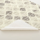 Elegantes, spitz Inspiriert geometrisches Muster Sherpadecke (3/4)