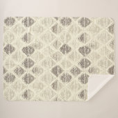 Elegantes, spitz Inspiriert geometrisches Muster Sherpadecke (Vorderseite (Horizontal))