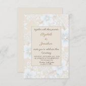 Elegantes Spitzen-Muster im französischen Stil neu Einladung (Vorne/Hinten)