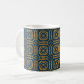 Elegantes Spitzen-Muster Kaffeetasse (Vorderseite Links)