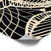 Elegantes Spitzendesign Nahtloses Muster Poster (Ecke)