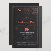 Elegantes Spooky-Halloween-Party Einladung (Vorne/Hinten)