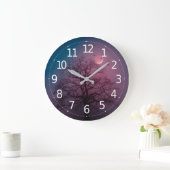 Elegantes Spooky Halloween Themenbaum Monte Artwor Große Wanduhr (Zuhause)