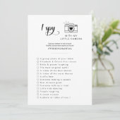 Elegantes Spy Wedding Foto Hunt Game Programm (Stehend Vorderseite)