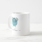 Elegantes Squash Rackets & Girls Name Sport Design Kaffeetasse (Vorderseite Links)