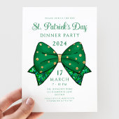 Elegantes St. Patrick's Day Dinner Party Einladung