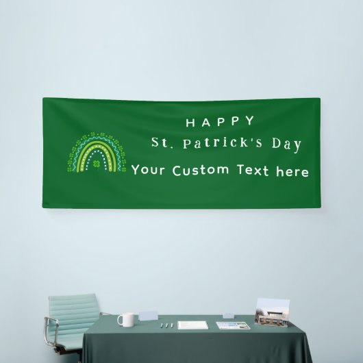 Elegantes St. Patrick's Day Party Banner (Messeveranstaltung)