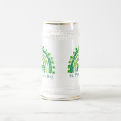Elegantes St. Patrick's Day Party Bierglas (Mittel)