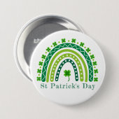 Elegantes St. Patrick's Day Party Button (Vorne & Hinten)