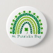 Elegantes St. Patrick's Day Party Button (Vorderseite)