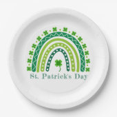 Elegantes St. Patrick's Day Party Pappteller (Vorderseite)