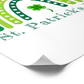 Elegantes St. Patrick's Day Party Poster (Ecke)