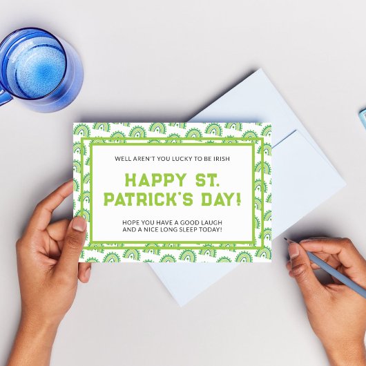 Elegantes St. Patrick's Day Party Postkarte